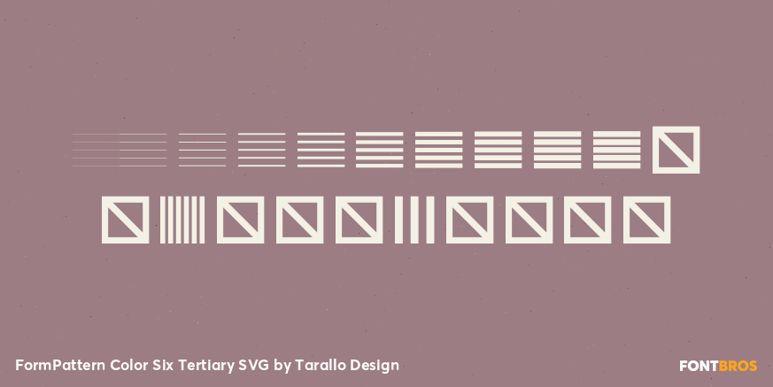FormPattern Color Six Tertiary SVG Font Poster #4