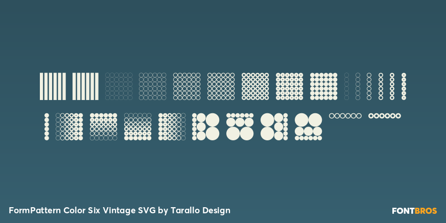 FormPattern Color Six Vintage SVG Font Poster #2