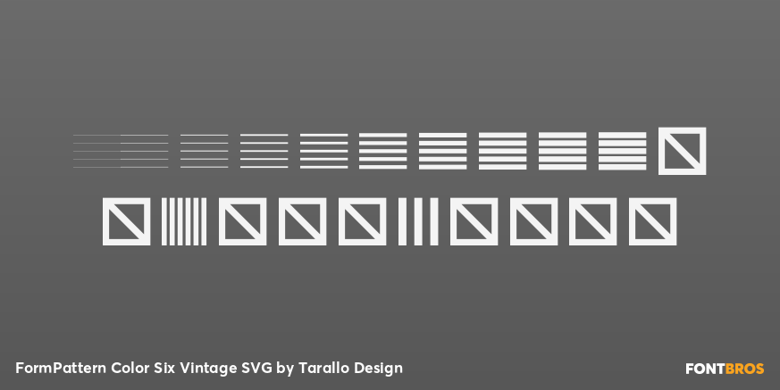 FormPattern Color Six Vintage SVG Font Poster #4