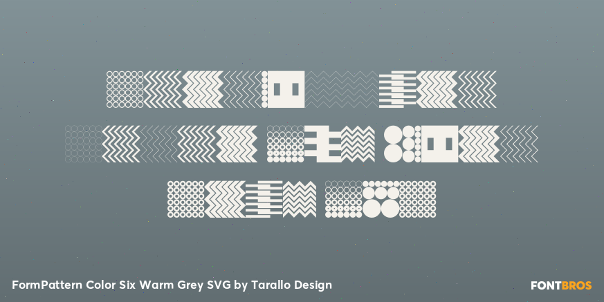 FormPattern Color Six Warm Grey SVG Poster