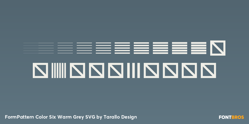 FormPattern Color Six Warm Grey SVG Font Poster #4