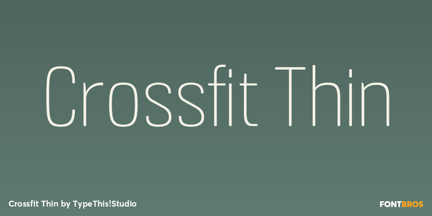 Crossfit Thin Font Poster #1