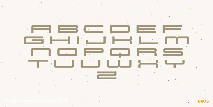 Design System E 900R Font Poster #1