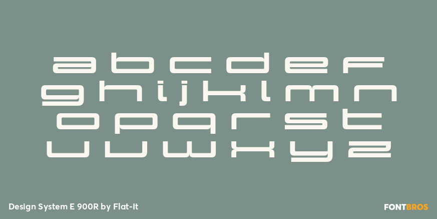 Design System E 900R Font Poster #1
