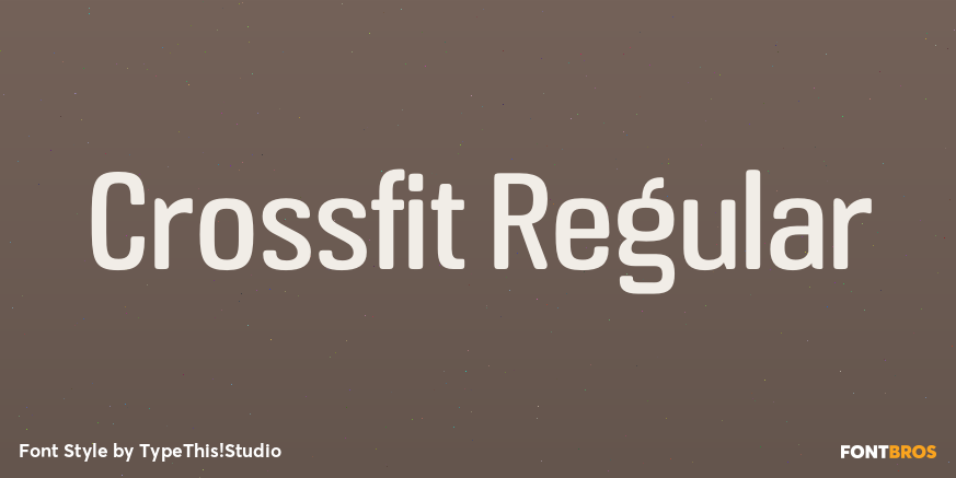 Crossfit Regular Font Poster #1