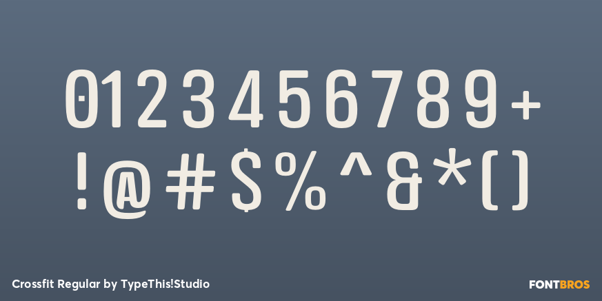 Crossfit Regular Font Poster #4