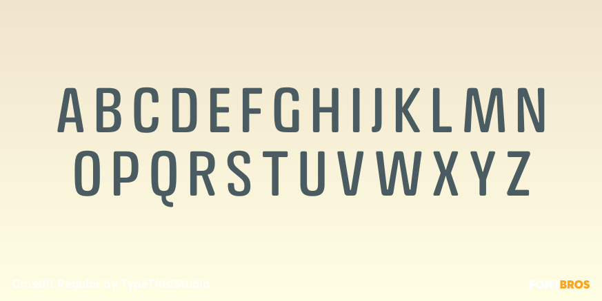 Crossfit Regular Font Poster #1