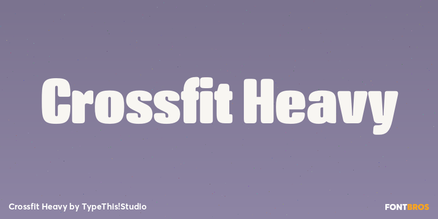 Crossfit Heavy Font Poster #1