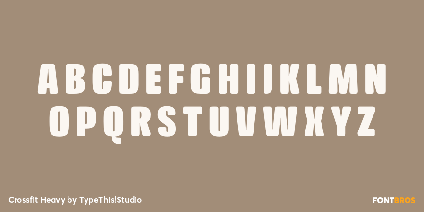 Crossfit Heavy Font Poster #2