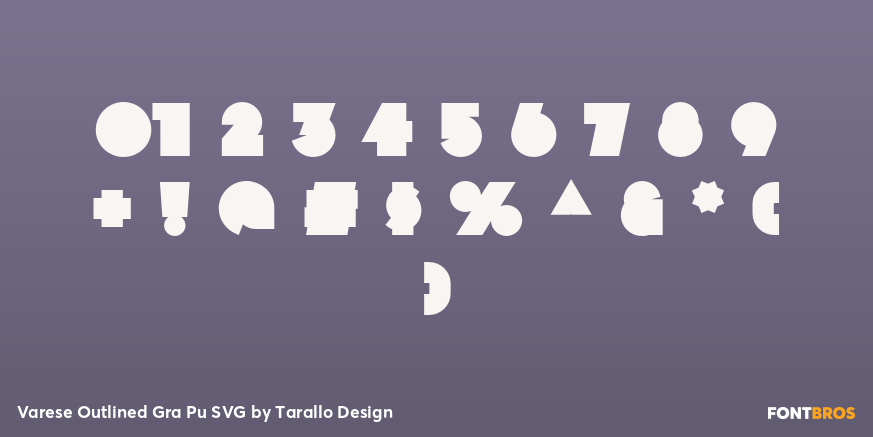 Varese Outlined Gra Pu SVG Font Poster #4