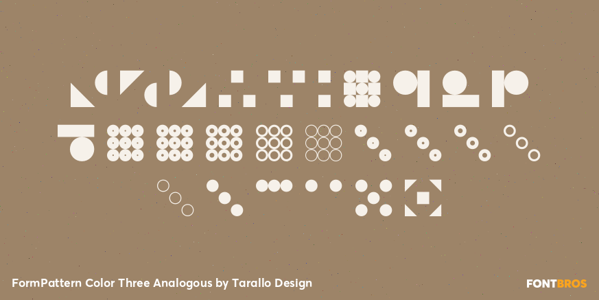 FormPattern Color Three Analogous Font Poster #3