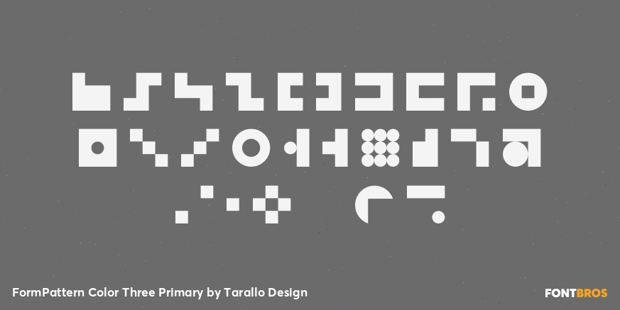 FormPattern Color Three Primary Font Poster #2