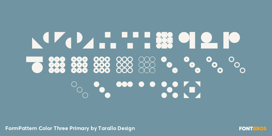 FormPattern Color Three Primary Font Poster #3