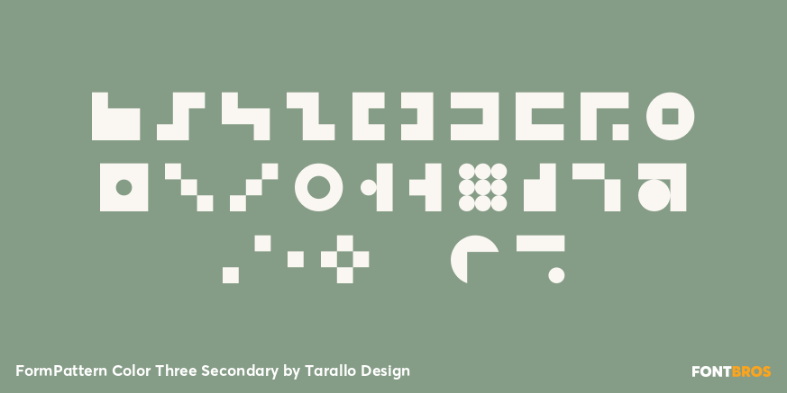 FormPattern Color Three Secondary Font Poster #2