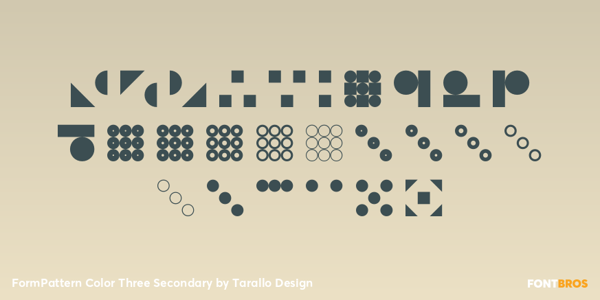 FormPattern Color Three Secondary Font Poster #3