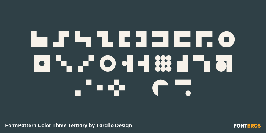 FormPattern Color Three Tertiary Font Poster #2