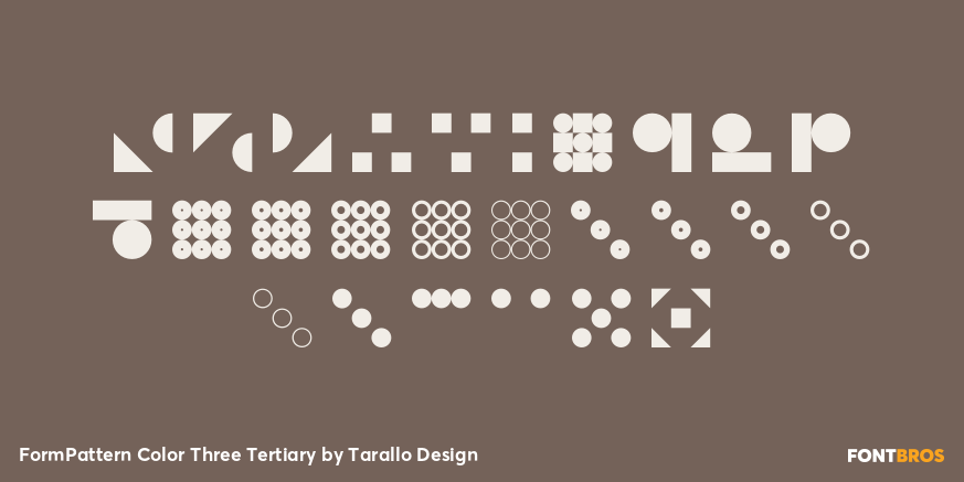 FormPattern Color Three Tertiary Font Poster #3
