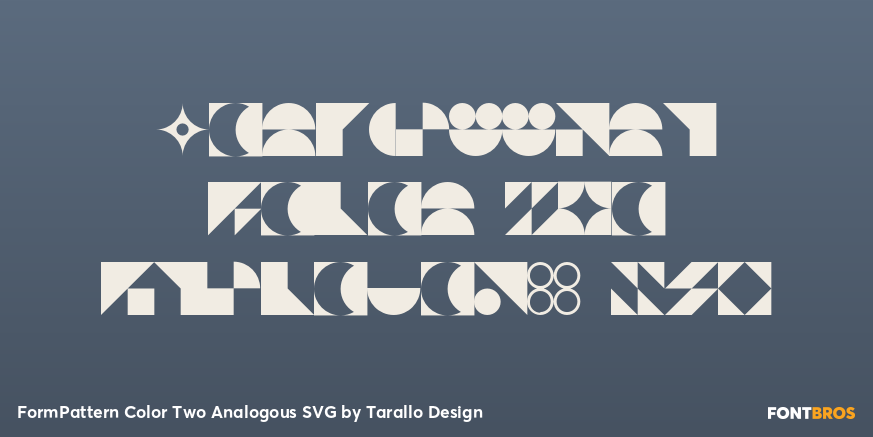 FormPattern Color Two Analogous SVG Poster