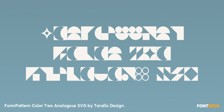 FormPattern Color Two Analogous SVG Poster