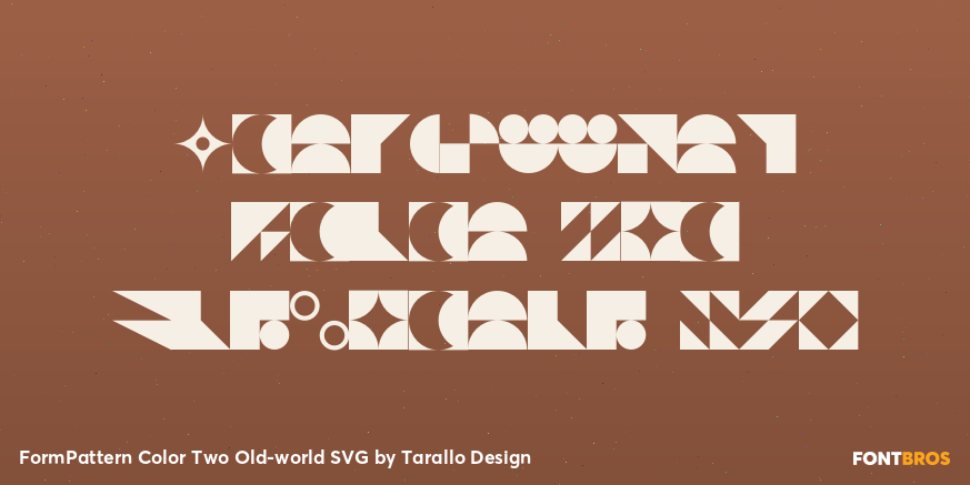 FormPattern Color Two Old-world SVG Poster