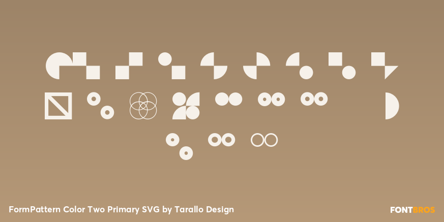 FormPattern Color Two Primary SVG Font Poster #1