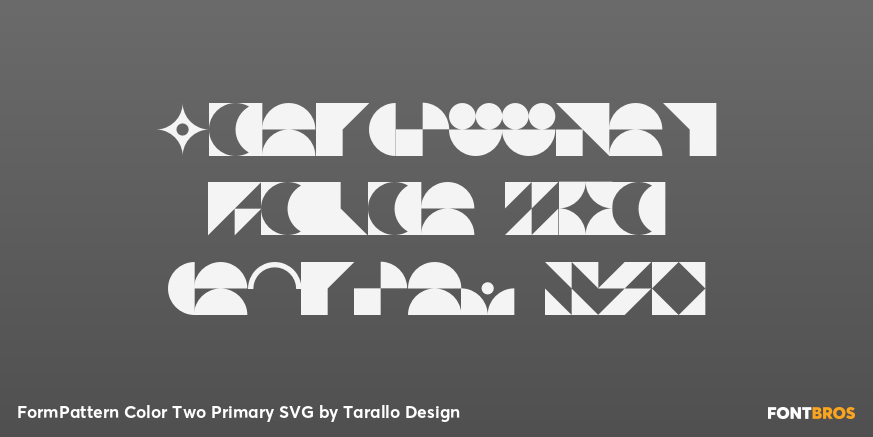 FormPattern Color Two Primary SVG Poster