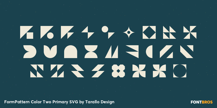 FormPattern Color Two Primary SVG Font Poster #2