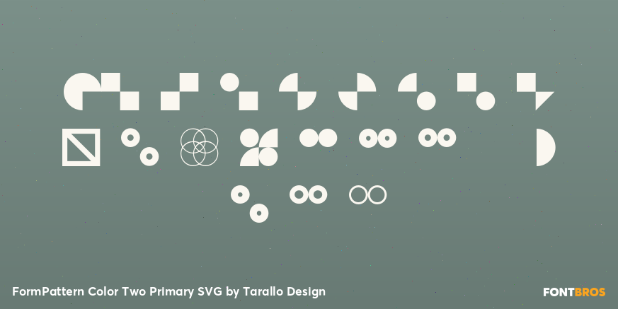 FormPattern Color Two Primary SVG Font Poster #4