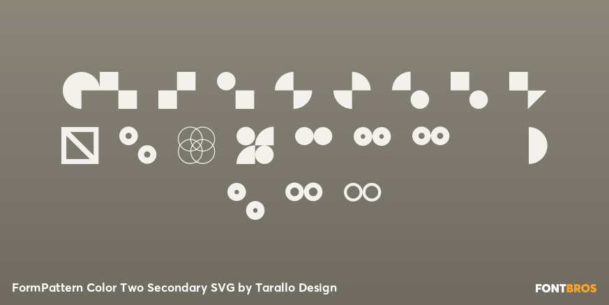 FormPattern Color Two Secondary SVG Font Poster #4