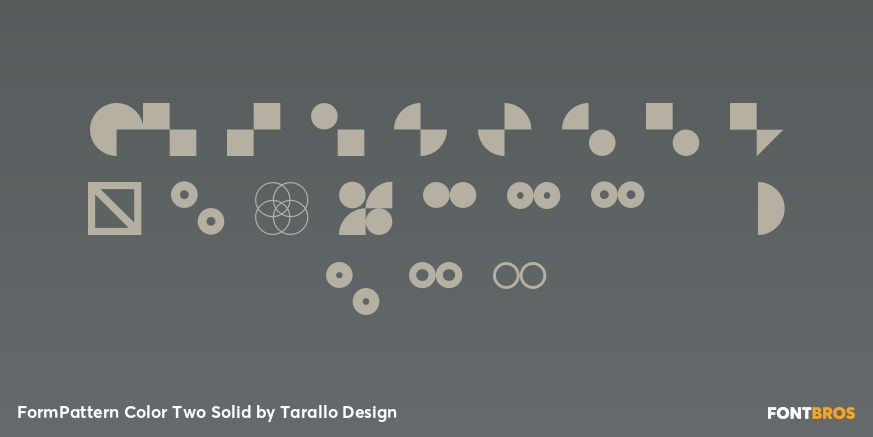 FormPattern Color Two Solid Font Poster #1