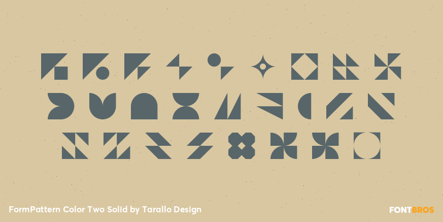 FormPattern Color Two Solid Font Poster #1