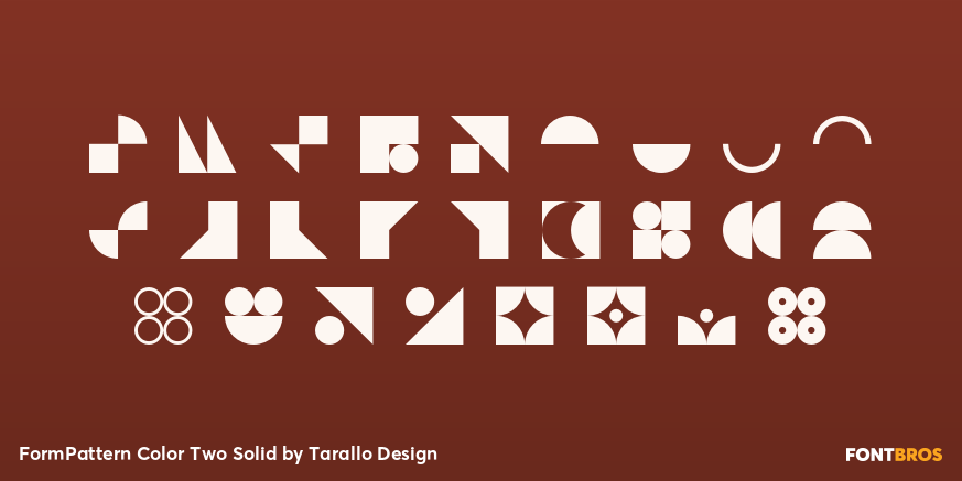 FormPattern Color Two Solid Font Poster #1