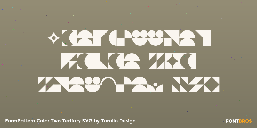 FormPattern Color Two Tertiary SVG Poster
