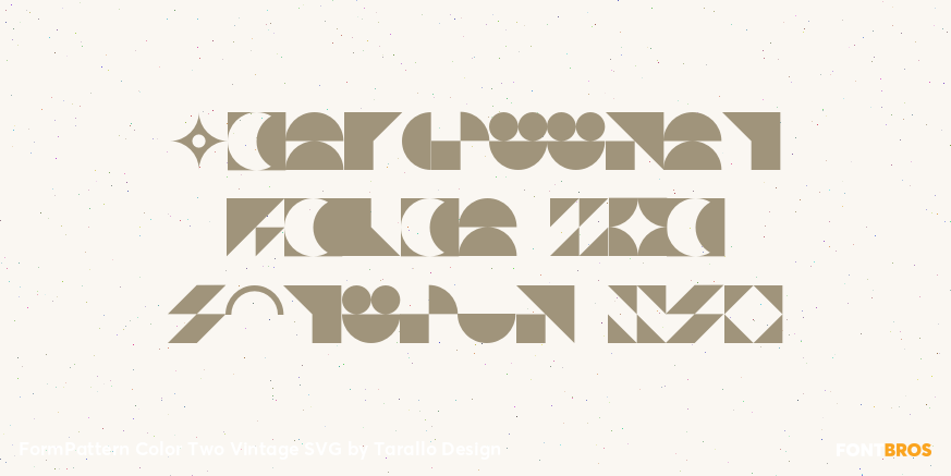FormPattern Color Two Vintage SVG Poster