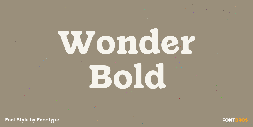 Wonder Bold Poster
