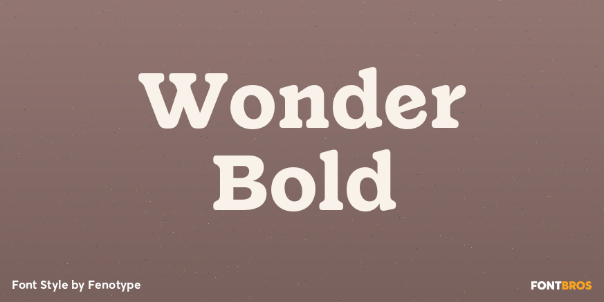 Wonder Bold Poster