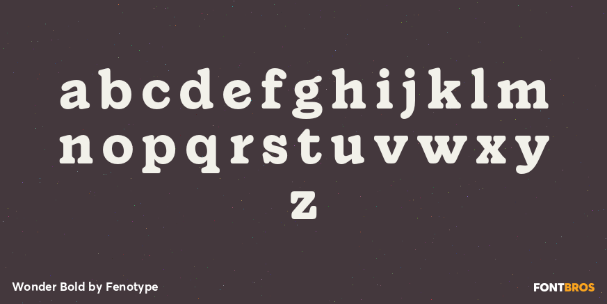 Wonder Bold Font Poster #3