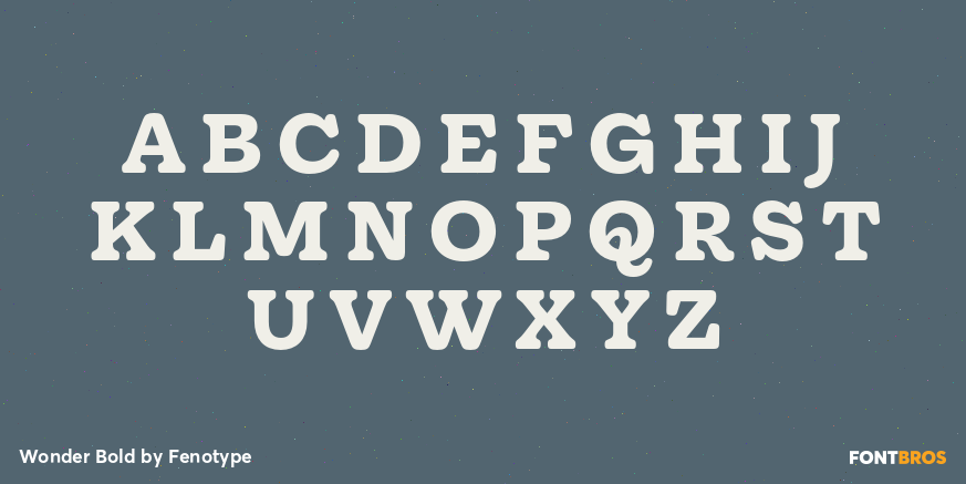 Wonder Bold Font Poster #1