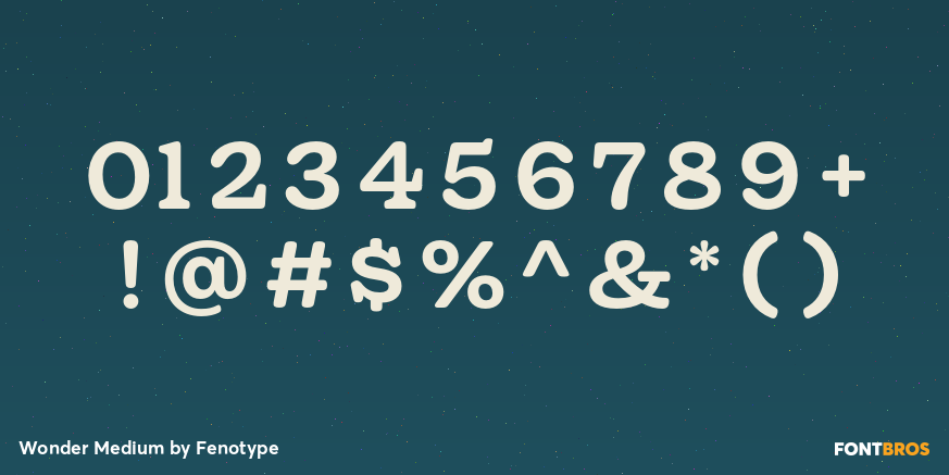Wonder Medium Font Poster #1