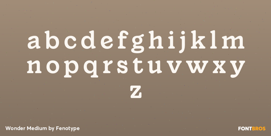 Wonder Medium Font Poster #3