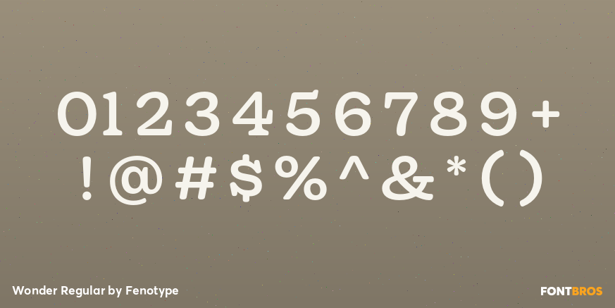 Wonder Regular Font Poster #4