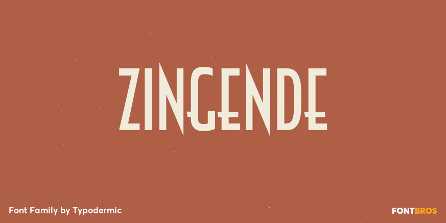 Zingende Font Poster #1