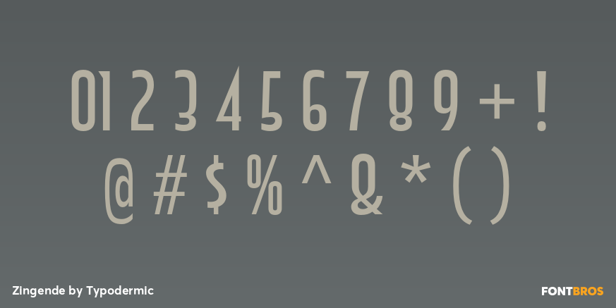 Zingende Font Poster #4