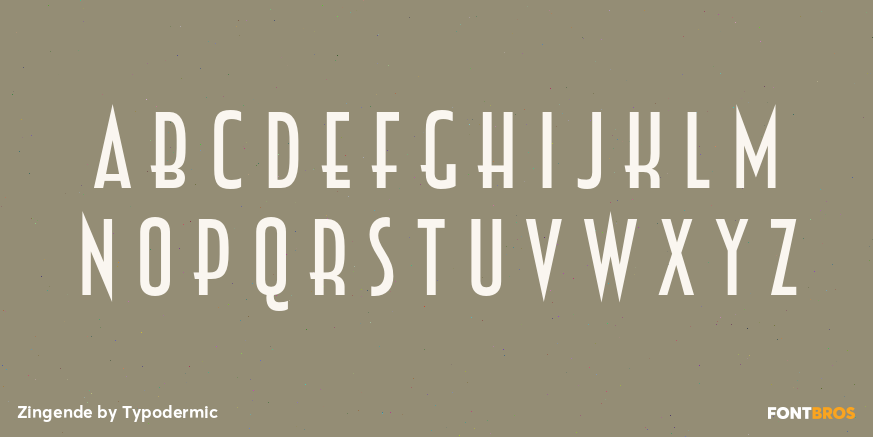 Zingende Font Poster #2