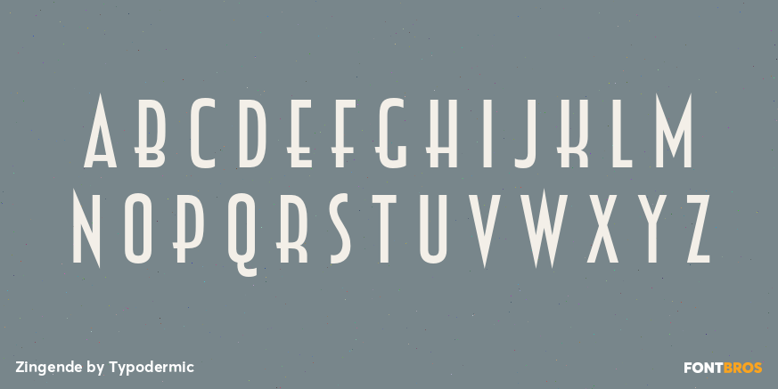 Zingende Font Poster #3