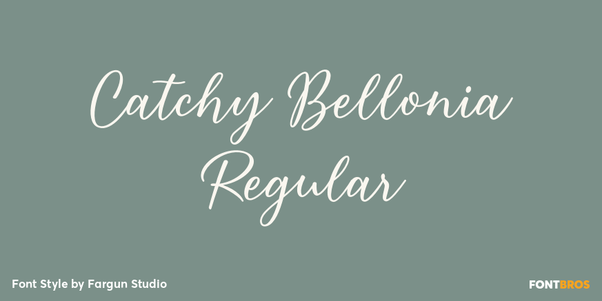 Catchy Bellonia Regular Font Poster #1