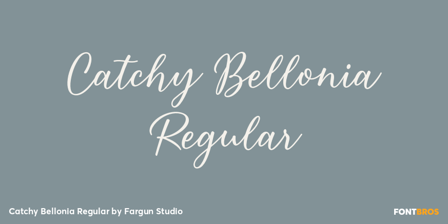 Catchy Bellonia Regular Font Poster #1