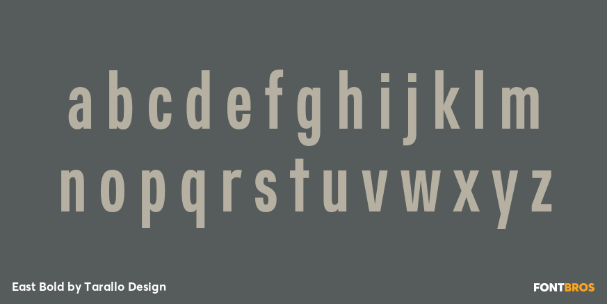 East Bold Font Poster #3