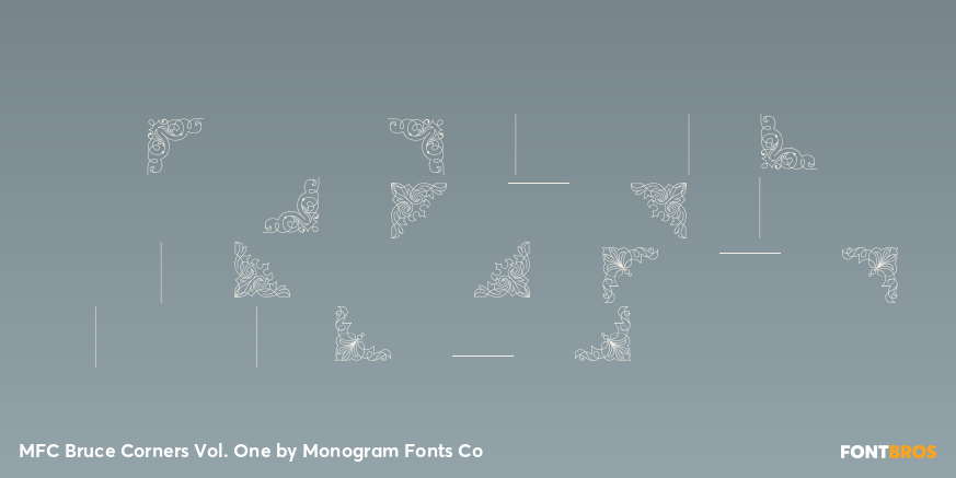 MFC Bruce Corners Vol. One Font Poster #1