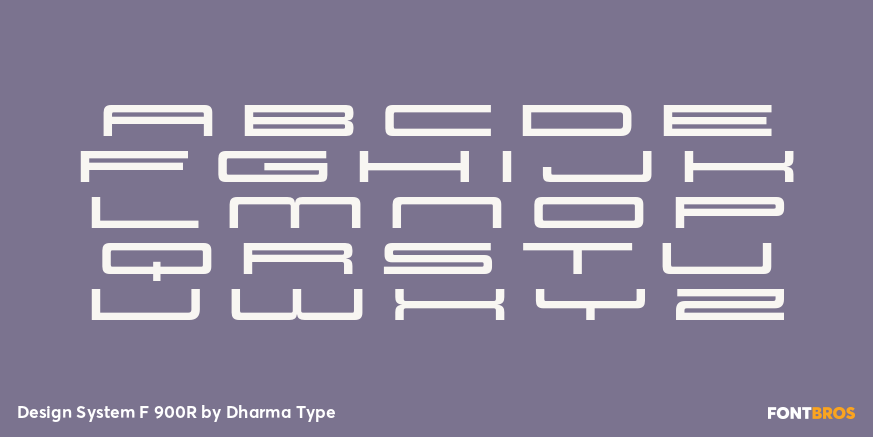 Design System F 900R Font Poster #2